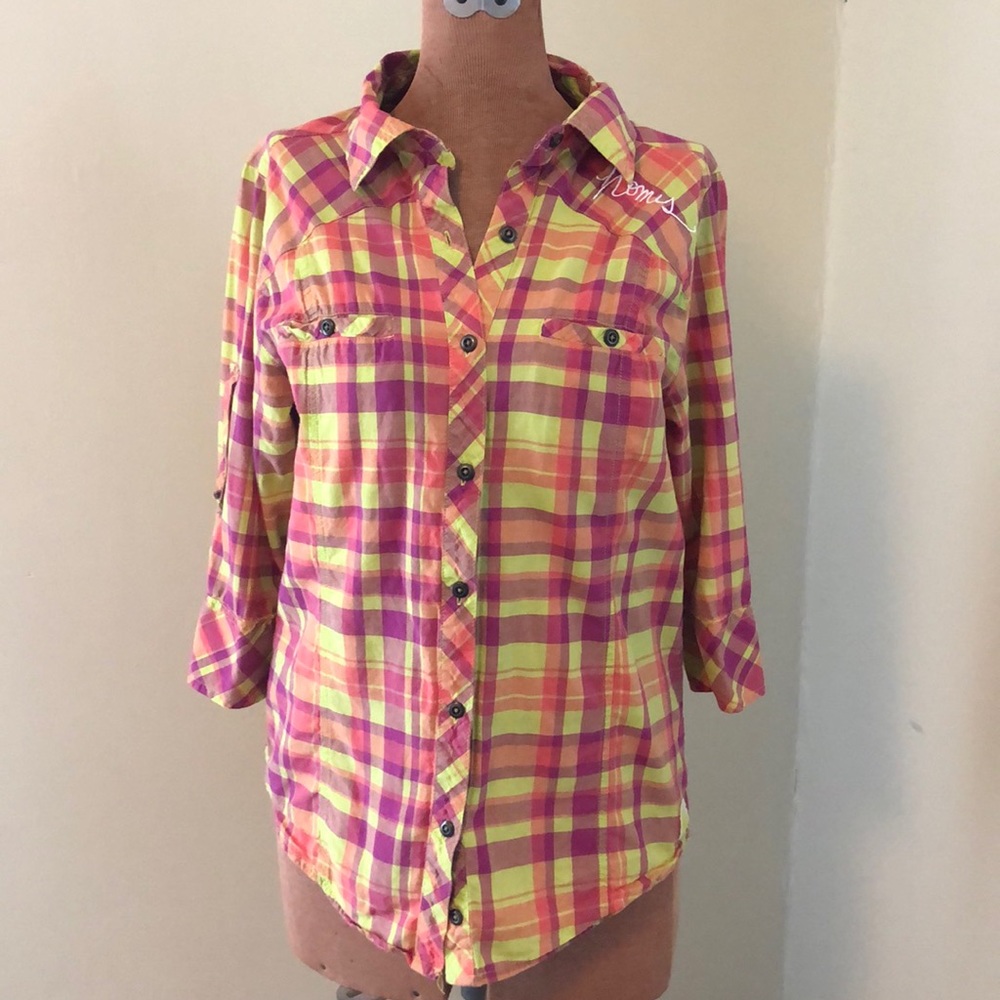 Plaid button up shirt